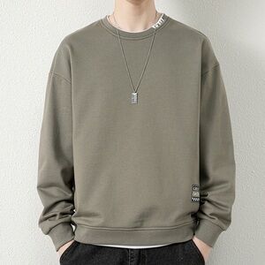 Men's Olive Crewneck Sweater